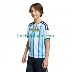 Camisola Júnior Argentina Principais Equipamento Copa do Mundo 2026 Manga Curta