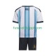 Camisola Júnior Argentina Principais Equipamento Copa do Mundo 2026 Manga Curta