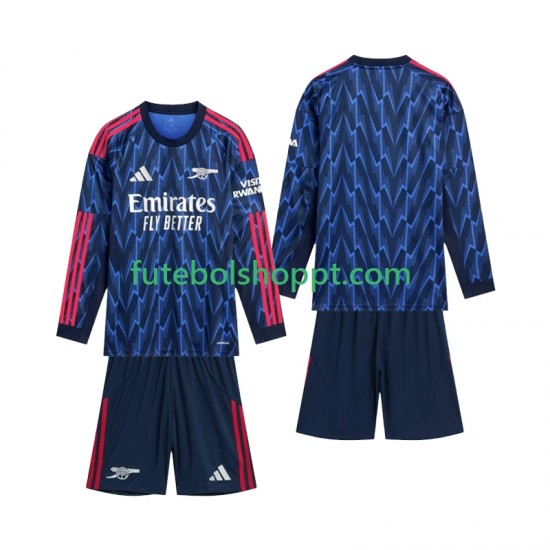 Camisola Júnior Arsenal Alternativa Equipamento 2025-2026 Manga Comprida