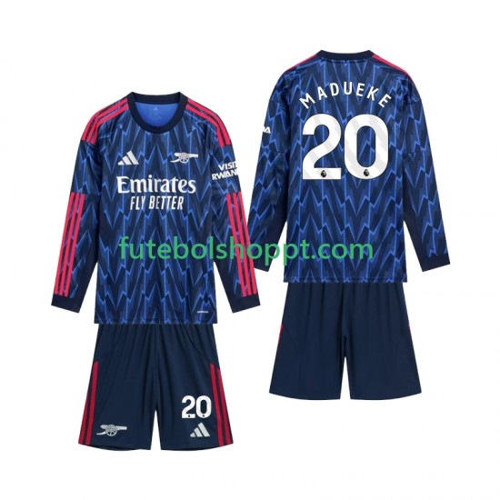Camisola Júnior Arsenal Madueke 20 Alternativa Equipamento 2025-2026 Manga Comprida