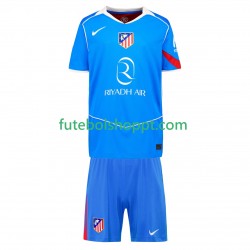 Camisola Júnior Atlético Madrid Terceiro Equipamento 2025-2026 Manga Curta