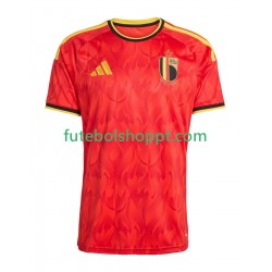 Camisola Homem Bélgica Principais Equipamento Copa do Mundo 2026 Manga Curta