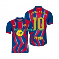 Camisola Homem FC Barcelona Lamine Yamal 10 Quarto Equipamento 2025-2026 Manga Curta
