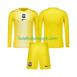 Camisola Júnior França Guarda-redes Principais Equipamento 2025 Manga Comprida