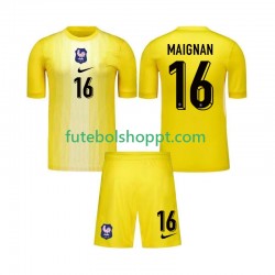 Camisola Júnior França Lucas Chevalier 16 Guarda-redes Principais Equipamento 2025 Manga Curta