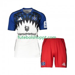 Camisola Júnior Hamburger SV Principais Equipamento 2025-2026 Manga Curta