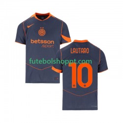 Camisola Homem Inter de Milão Lautaro Martinez 10 Terceiro Equipamento 2025-2026 Manga Curta