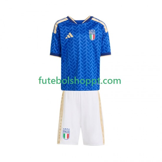 Camisola Júnior Itália Principais Equipamento Copa do Mundo 2026 Manga Curta