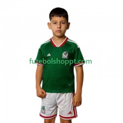 Camisola Júnior México Principais Equipamento Copa do Mundo 2026 Manga Curta