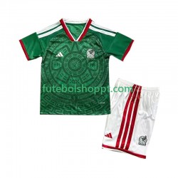Camisola Júnior México Principais Equipamento Copa do Mundo 2026 Manga Curta
