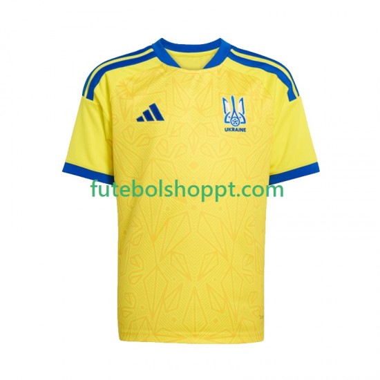 Camisola Júnior Ucrânia Principais Equipamento Copa do Mundo 2026 Manga Curta