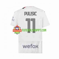 Camisola Homem AC Milan Christian Pulisic 11 Alternativa Equipamento 2023-2024 Manga Curta