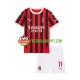 Camisola Júnior AC Milan Christian Pulisic 11 Principais Equipamento 2024-2025 Manga Curta