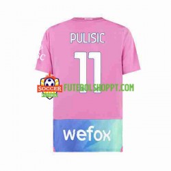 Camisola Homem AC Milan Christian Pulisic 11 Terceiro Equipamento 2023-2024 Manga Curta