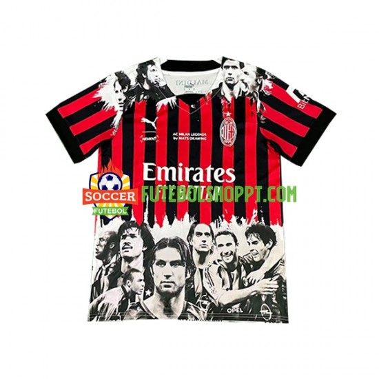 Camisola Homem AC Milan Commemorative Edition Principais Equipamento 2022-2023 Manga Curta