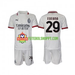 Camisola Júnior AC Milan Fofana 29 Alternativa Equipamento 2024-2025 Manga Curta
