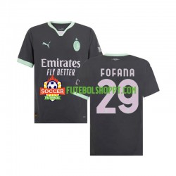 Camisola Homem AC Milan Fofana 29 Terceiro Equipamento 2024-2025 Manga Curta