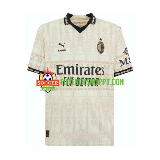 Camisola Homem AC Milan Quarto Equipamento 2023-2024 Manga Curta