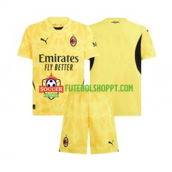 Camisola Júnior AC Milan Guarda-redes Alternativa Equipamento 2024-2025 Manga Curta