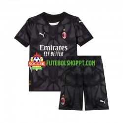 Camisola Júnior AC Milan Guarda-redes Principais Equipamento 2024-2025 Manga Curta