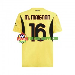 Camisola Homem AC Milan Mike Maignan 16 Guarda-redes Alternativa Equipamento 2024-2025 Manga Curta
