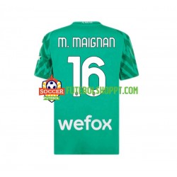 Camisola Homem AC Milan Mike Maignan 16 Guarda-redes Principais Equipamento 2023-2024 Manga Curta