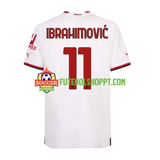 Camisola Homem AC Milan Ibrahimović 11 Alternativa Equipamento 2022-2023 Manga Curta