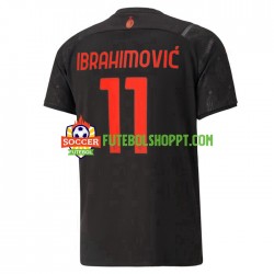 Camisola Homem AC Milan Ibrahimović 11 Terceiro Equipamento 2021-2022 Manga Curta