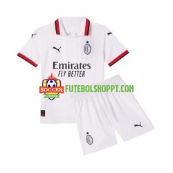 Camisola Júnior AC Milan Alternativa Equipamento 2024-2025 Manga Curta