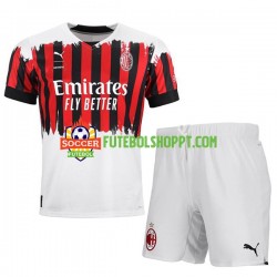 Camisola Júnior AC Milan Quarto Equipamento 2022-2023 Manga Curta