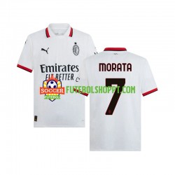 Camisola Homem AC Milan Morata 7 Alternativa Equipamento 2024-2025 Manga Curta