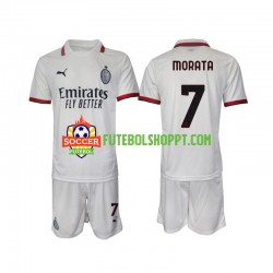 Camisola Júnior AC Milan Morata 7 Alternativa Equipamento 2024-2025 Manga Curta