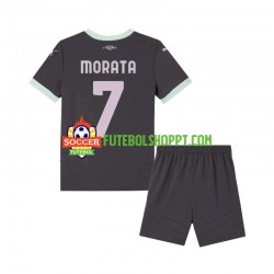 Camisola Júnior AC Milan Morata 7 Terceiro Equipamento 2024-2025 Manga Curta