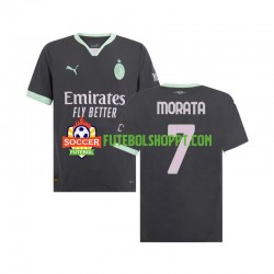 Camisola Homem AC Milan Morata 7 Terceiro Equipamento 2024-2025 Manga Curta