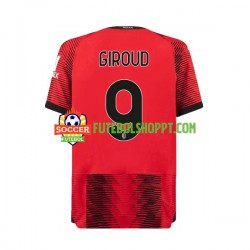 Camisola Homem AC Milan Olivier Giroud 9 Principais Equipamento 2023-2024 Manga Curta
