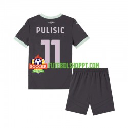 Camisola Júnior AC Milan Pulisic 11 Terceiro Equipamento 2024-2025 Manga Curta