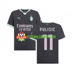 Camisola Homem AC Milan Pulisic 11 Terceiro Equipamento 2024-2025 Manga Curta