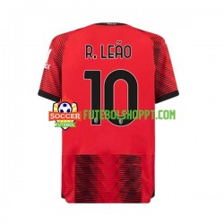 Camisola Homem AC Milan Rafael Leao 10 Principais Equipamento 2023-2024 Manga Curta
