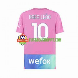 Camisola Homem AC Milan Rafael Leao 10 Terceiro Equipamento 2023-2024 Manga Curta