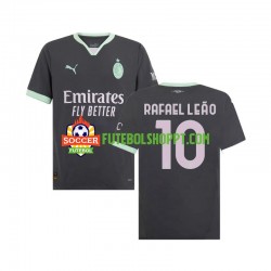 Camisola Homem AC Milan Rafael Leao 10 Terceiro Equipamento 2024-2025 Manga Curta
