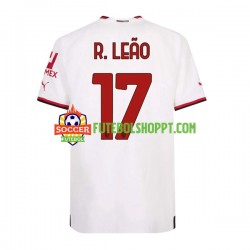 Camisola Homem AC Milan Rafael Leao 17 Alternativa Equipamento 2022-2023 Manga Curta Camisola Homem AC Milan Rafael Leao 17 Alternativa Equipamento 2022-2023 Manga Curta