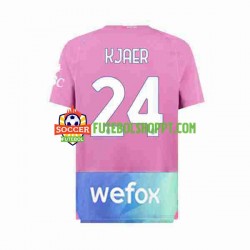 Camisola Homem AC Milan Simon Kjaer 24 Terceiro Equipamento 2023-2024 Manga Curta