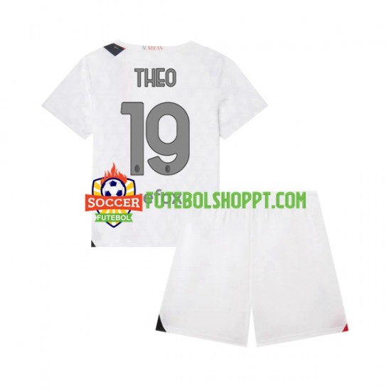 Camisola Júnior AC Milan Theo 19 Alternativa Equipamento 2023-2024 Manga Curta