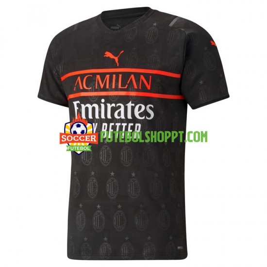 Camisola Homem AC Milan Terceiro Equipamento 2021-2022 Manga Curta