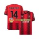 Camisola Homem AC Milan Tiemoue Bakayoko 14 Principais Equipamento 2023-2024 Manga Curta