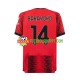 Camisola Homem AC Milan Tiemoue Bakayoko 14 Principais Equipamento 2023-2024 Manga Curta