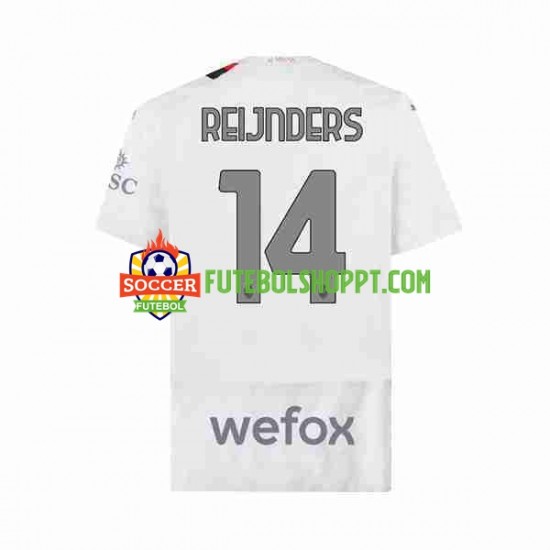 Camisola Homem AC Milan Tijjani Reijnders 14 Alternativa Equipamento 2023-2024 Manga Curta