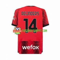 Camisola Homem AC Milan Tijjani Reijnders 14 Principais Equipamento 2023-2024 Manga Curta