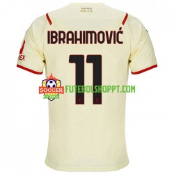 Camisola Homem AC Milan Ibrahimović Zlatan 11 Alternativa Equipamento 2021-2022 Manga Curta