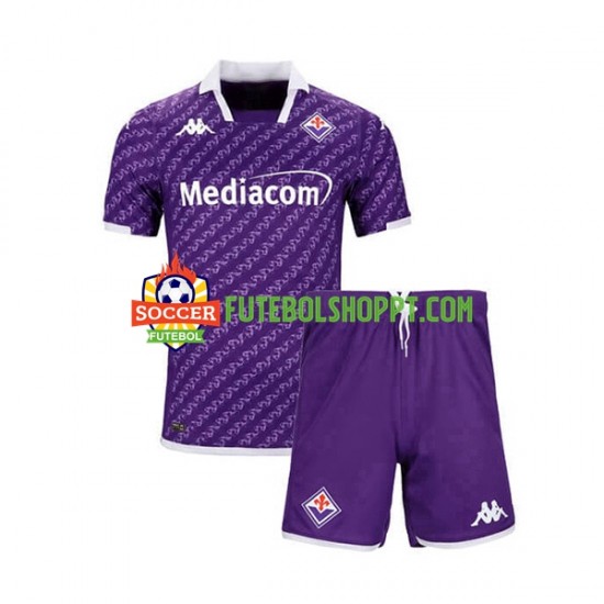 Camisola Júnior ACF Fiorentina Principais Equipamento 2023-2024 Manga Curta